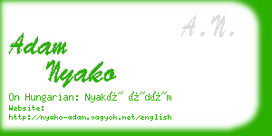 adam nyako business card